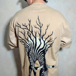 Antique Want –  Zebra Whose Stripes Print T-Shirt